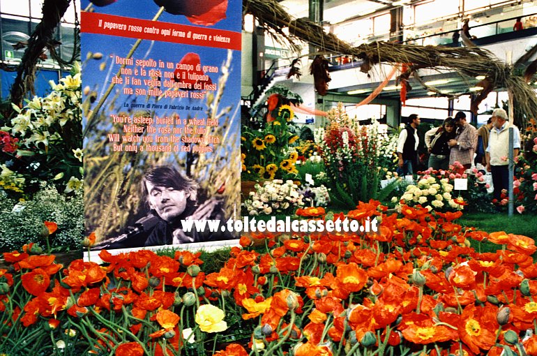 EUROFLORA 2006 - Giardino dedicato a Fabrizio De Andr (il papavero rosso contro ogni forma di guerra e di violenza)