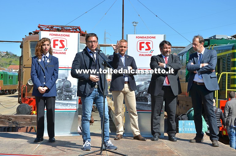 FONDAZIONE FS ITALIANE - Autorit presenti all'inaugurazione del deposito treni storici di La Spezia Migliarina