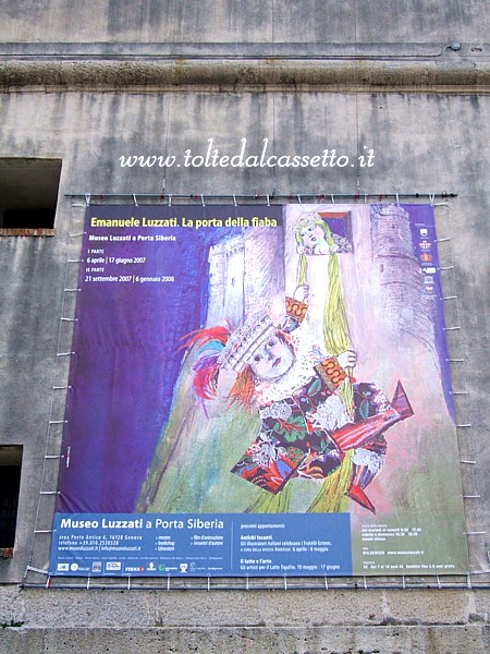 GENOVA (Porta Siberia) - Cartellone della mostra "Emanuele Luzzati. La porta della fiaba"