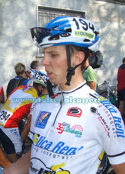 GIRO DELLA LUNIGIANA 2009 - Il veneto Michele Scartezzini ha chiuso al 3 posto assoluto e ha vinto la classifica "Giovani"