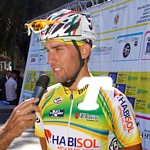 Michael Guastini (n 5), atleta della Toscana, al box delle interviste