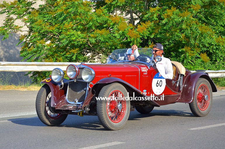 MILLE MIGLIA 2022 - Fiat 514 MM anno 1930 (Equipaggio: Alessandro Gamberini e Guido Ceccardi - Numero di gara: 60)