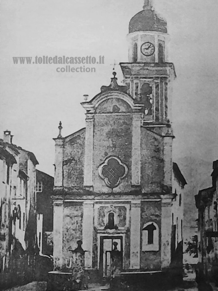 BORGHETTO VARA - Foto d'epoca della Chiesa di San Carlo Borromeo risalente ai primi del Novecento