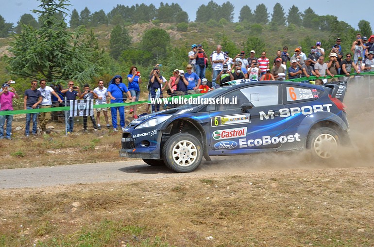 RALLY ITALIA SARDEGNA 2014 - I britannici Elfyn Evans e Daniel Barritt su Ford Fiesta RS WRC (n.6) hanno terminato la gara al 5 posto della classifica generale