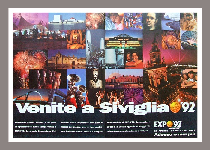 SIVIGLIA EXPO 1992 - Manifesto pubblicitario