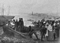 GENOVA (Quarto) - La partenza dei Mille, nella notte tra il 5 e il 6 maggio 1860. (Quadro di G. Induno, da una riproduzione fotografica di inizi '900)