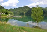 GARFAGNANA - Pontile sul lago di Gramolazzo