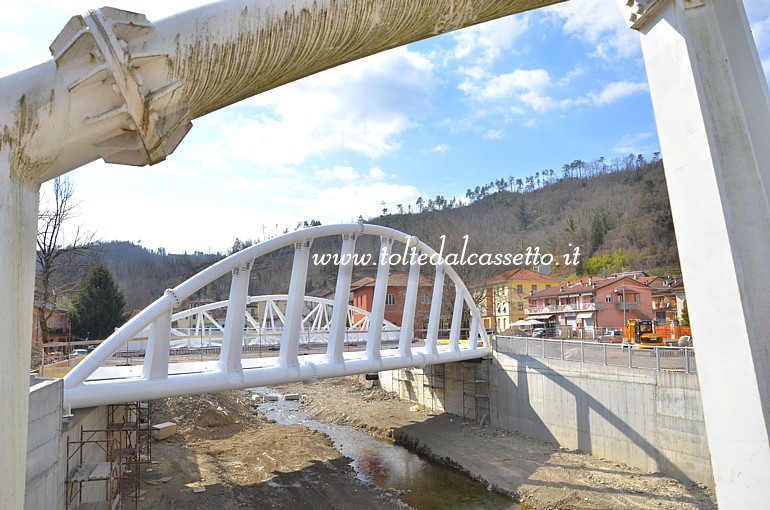 BORGHETTO VARA (13 Marzo 2022) - Struttura del nuovo ponte lungo la Strada Statale n 1 Aurelia