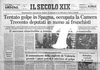 IL SECOLO XIX del 24 febbraio 1981 - Tentato golpe in Spagna ad opera dei franchisti