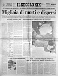 IL SECOLO XIX del 25 novembre 1980 - Il terremoto nel Sud, una delle pi grandi sciagure italiane - Migliaia di morti e dispersi