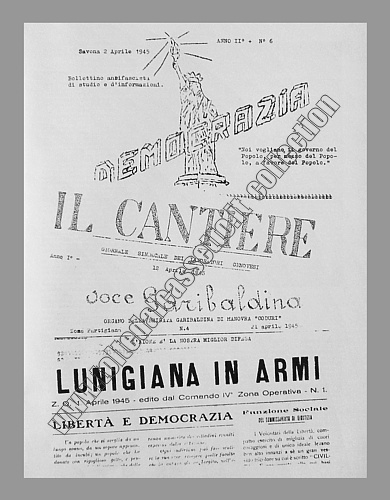 Alcuni fogli della stampa ligure durante la Resistenza, tra i quali "Lunigiana in armi" edito a La Spezia