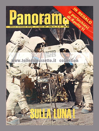 PANORAMA del 31 luglio 1969 - In copertina gli astronauti dell'Apolllo 11, in addestramento al centro spaziale di Houston