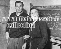 Fausto Coppi con la sua maestra di scuola a Castellania