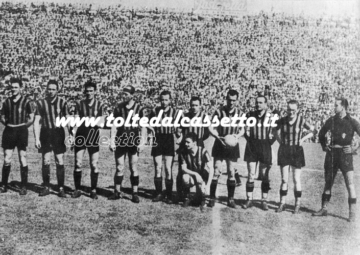 La formazione dell'Ambrosiana Inter che ha vinto il campionato 1939-1940 (5 scudetto)