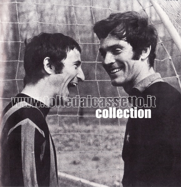Sorriso sulle labbra per GIANFRANCO BEDIN (centrocampista dell'Inter dal 1964 al 1974) e LIDO VIERI (portiere dell'Inter dal 1969 al 1976)