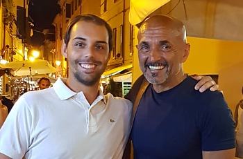 Selfie col mister Luciano Spalletti Selfie col mister Luciano Spalletti