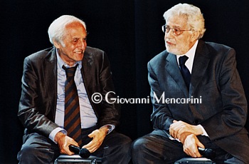 I maestri del cinema Francesco (Citto) Maselli e Ettore Scola