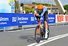 GIRO D'ITALIA 2026 - Il ciclista Thymen Arensman della Netcompany INEOS ripreso durante il finale della crono Viareggio - Marina di Massa