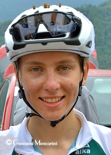 Ritratto del ciclista Tadej Pogacar