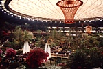 EUROFLORA 1991 - Un' effige gigante di Cristoforo Colombo domina il Padiglione "S"