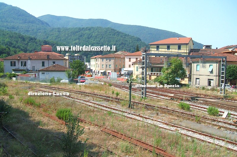 FERROVIA AULLA-LUCCA - Diramazione binari lato sud della dismessa stazione storica di Aulla