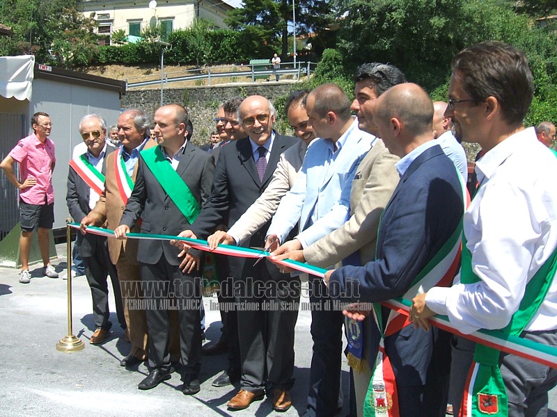 PIEVE SAN LORENZO (20 luglio 2012) - Si inaugura il nuovo scalo merci di Minucciano