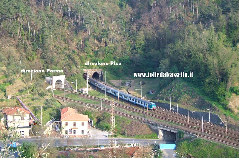 FERROVIA PONTREMOLESE - Punto di confluenza con linea ferroviaria La Spezia-Pisa a Fornola di Vezzano Ligure
