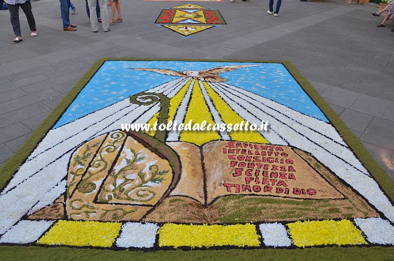 BRUGNATO (Infiorata del Corpus Domini 2014) - Quadro "I Sette Doni dello Spirito Santo"