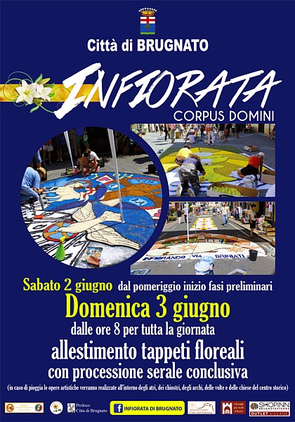 BRUGNATO (Infiorata del Corpus Domini 2018) - Locandina della manifestazione