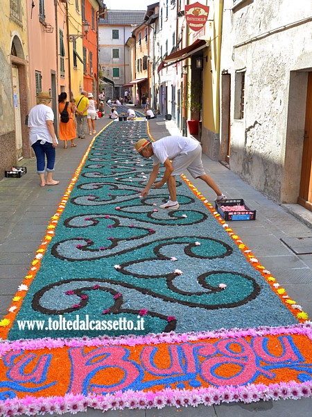 BRUGNATO (Infiorata del Corpus Domini 2025) - Il tappeto floreale nel Borgo San Bernardo