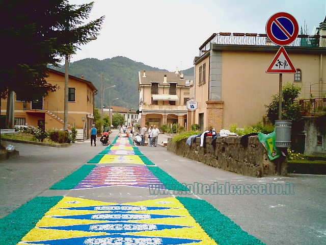 BRUGNATO (Infiorata del Corpus Domini 2006) - Il tappeto floreale in Via Briniati