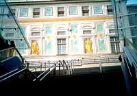 GENOVA -Come appare la facciata sud di Palazzo San Giorgio uscendo dalla stazione della metropolitana