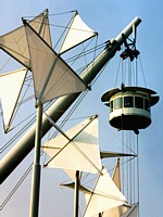 GENOVA - Il Bigo di Renzo Piano, ascensore panoramico del Porto Antico