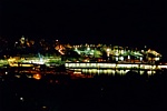 GENOVA - Foto notturna del Porto Antico e del centro storico di Genova