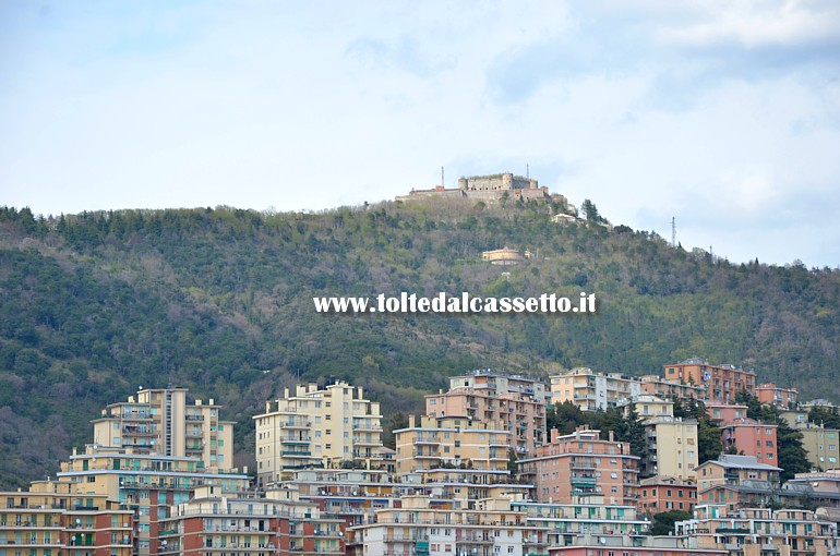 GENOVA - Palazzi nel quartiere di Oregina sovrastati dai Forti