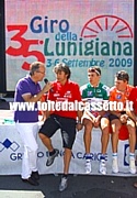 GIRO DELLA LUNIGIANA 2009 - Il ds della Toscana e Simone Antonini alle interviste di fine Giro
