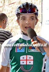 GIRO DELLA LUNIGIANA 2015 - Il vincitore della corsa Daniel Savini (Toscana)