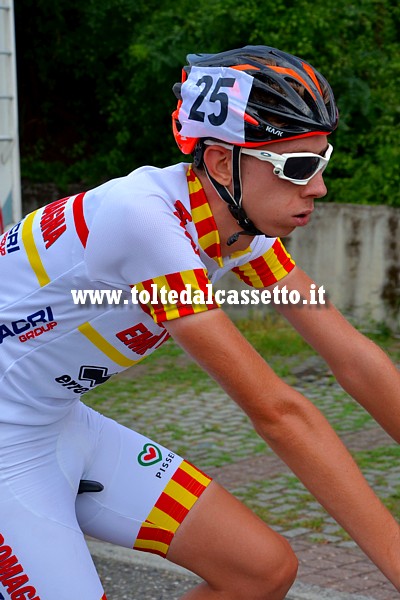 GIRO DELLA LUNIGIANA 2015 - Il corridore dell'Emilia Romagna Mattia Melloni (n.25) ha concluso la corsa al terzo posto della Classifica Generale