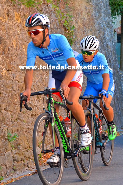 GIRO DELLA LUNIGIANA 2017 (terza tappa) - Lorenzo Nenci (n.79) e Matteo Barsottelli (N.82) della rappresentativa locale di Massa-Carrara