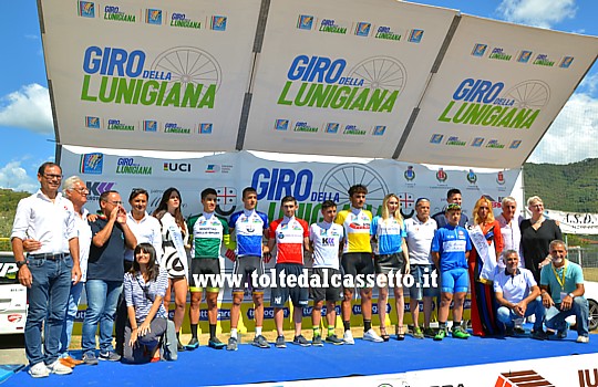 GIRO DELLA LUNIGIANA 2017 (Luni) - Il podio finale con tutti i protagonisti della 42a edizione della corsa