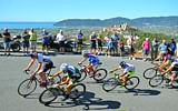 GIRO DELLA LUNIGIANA 2017 (Terza Tappa)- Il toscano Andrea Innocenti (n.86) tallonato dal tedesco Juri Hollmann (n.14) affronta la salita di Ortonovo che i corridori hanno percorso due volte