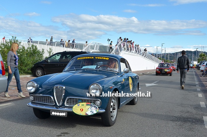 EVA AL VOLANTE 2013 - L'Alfa Romeo Giulietta Sprint venne prodotta dal 1954 al 1965. Nella foto un esemplare della 2a serie