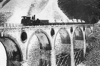 ALPI APUANE - Foto d'epoca della Ferrovia Marmifera ai Ponti di Vara