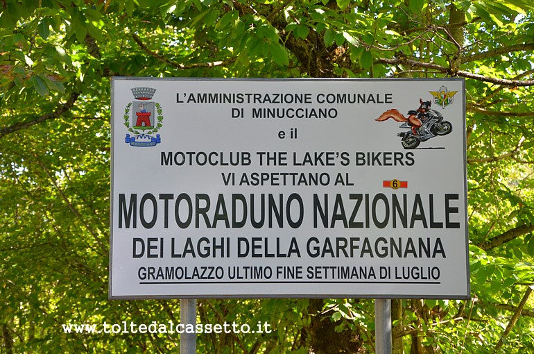 GRAMOLAZZO - Segnaletica stradale del Motoraduno Nazionale di luglio