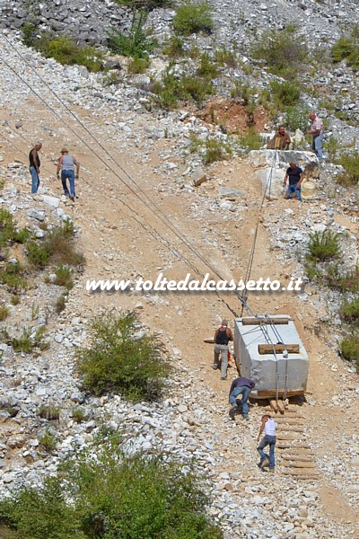 LIZZATURA STORICA (Ponti di Vara) - Il blocco di marmo  quasi a fine corsa