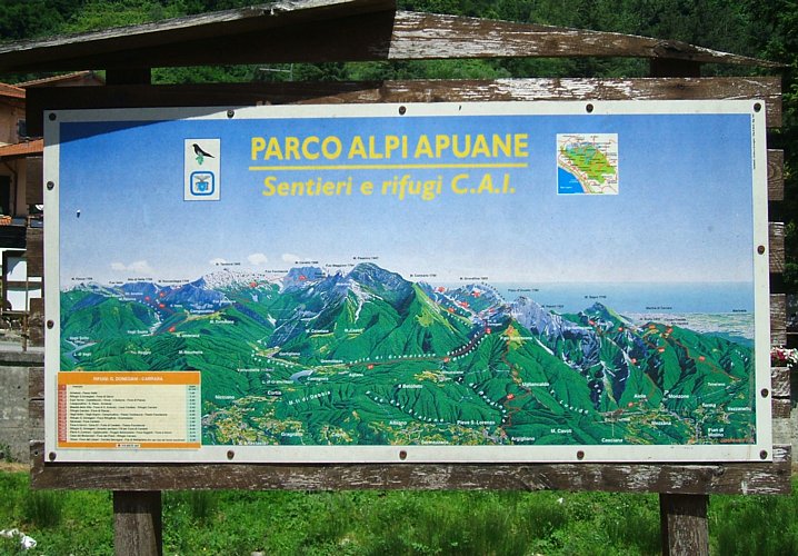 PARCO ALPI APUANE - Informazione turistica su sentieri e rifugi CAI