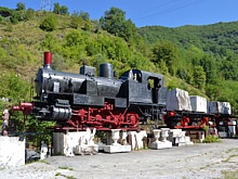 ALPI APUANE - Un convoglio della Ferrovia Marmifera