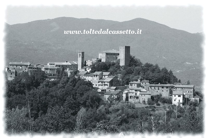 CASTIGLIONE DEL TERZIERE - Panorama del borgo in una foto d'epoca