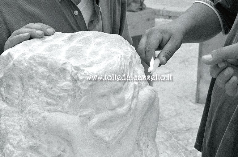 CARRARA (5 Simposio Internazionale di Scultura a mano) - "Aronte e Sirena" scultura di Andrea Lugarini