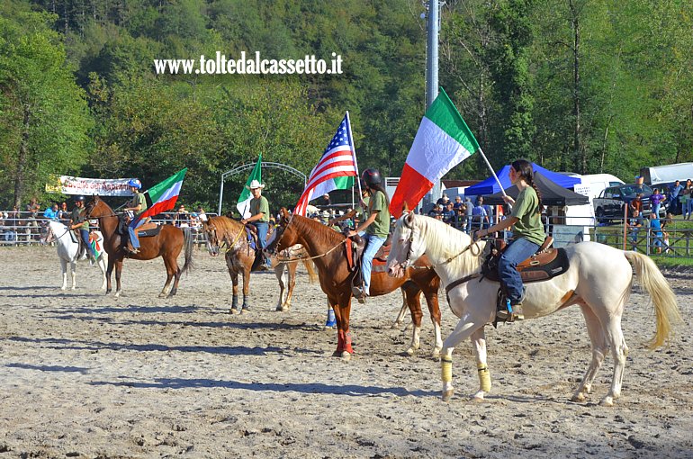 COMANO CAVALLI 2026 - Cavalli schierati durante la parata dello Spettacolo Equestre